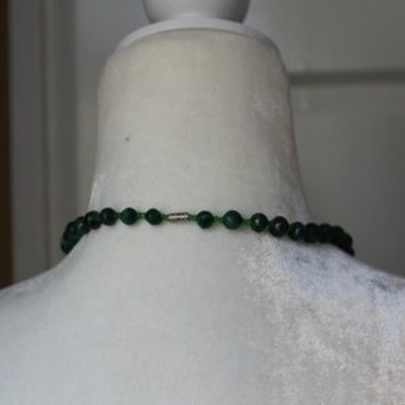 Malachite spheres necklace - Picture 2 of 4